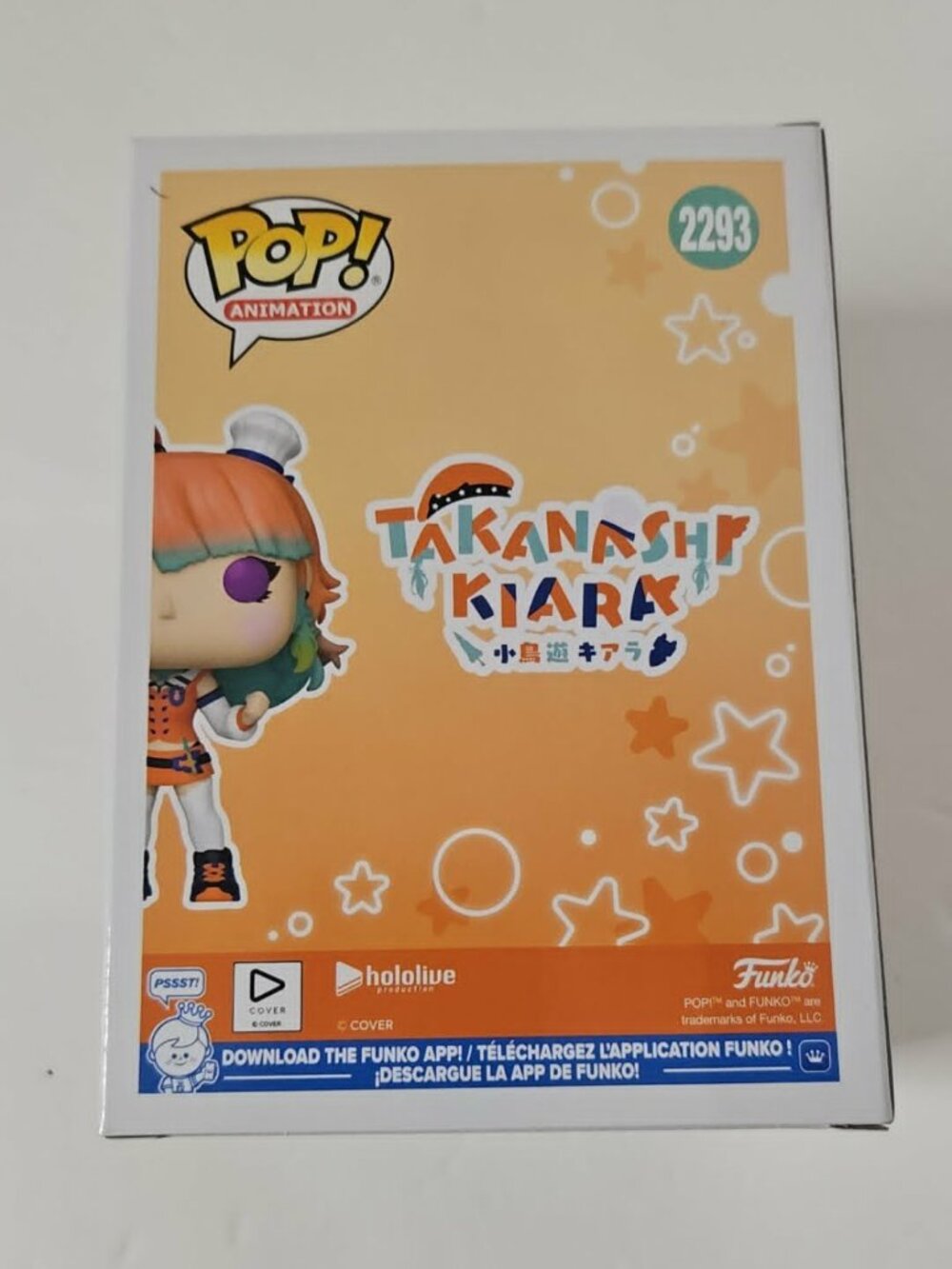Funko Pop Takanashi Kiara #2293 Hololive Animation New In Box - Picture 7 of 7